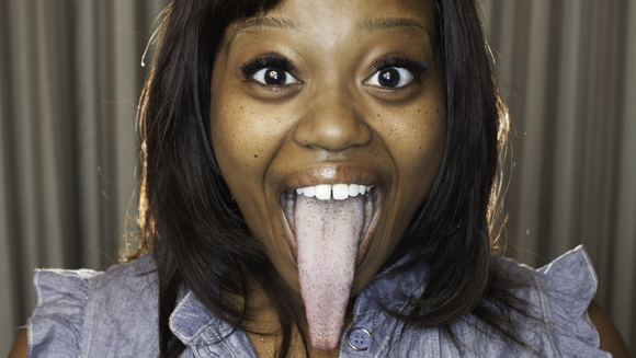 World's Longest Tongue Woman Chanel Tapper