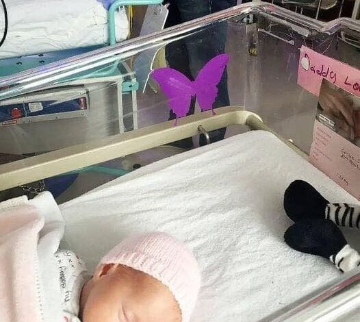 HT6. If You See a Purple Butterfly Sticker Near a Newborn, You Need to Know What It Means