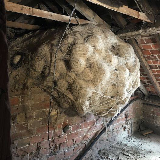 HT6. Man Thinks He Found “Hornets” Nest In Attic – Turns Pale When He Realizes What’s Inside