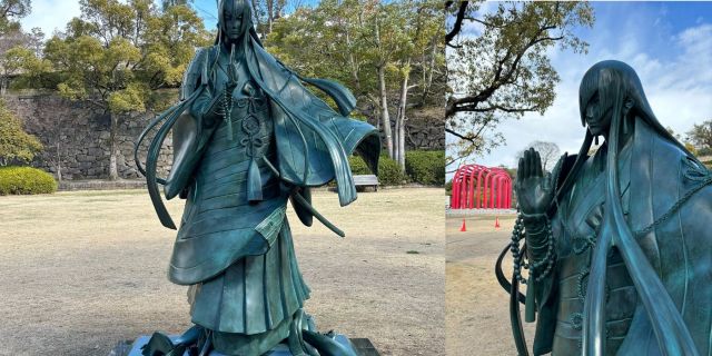 Touken Ranbu Statue Unveiled at Real Japanese Castle